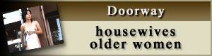 housewives/older women on doorway